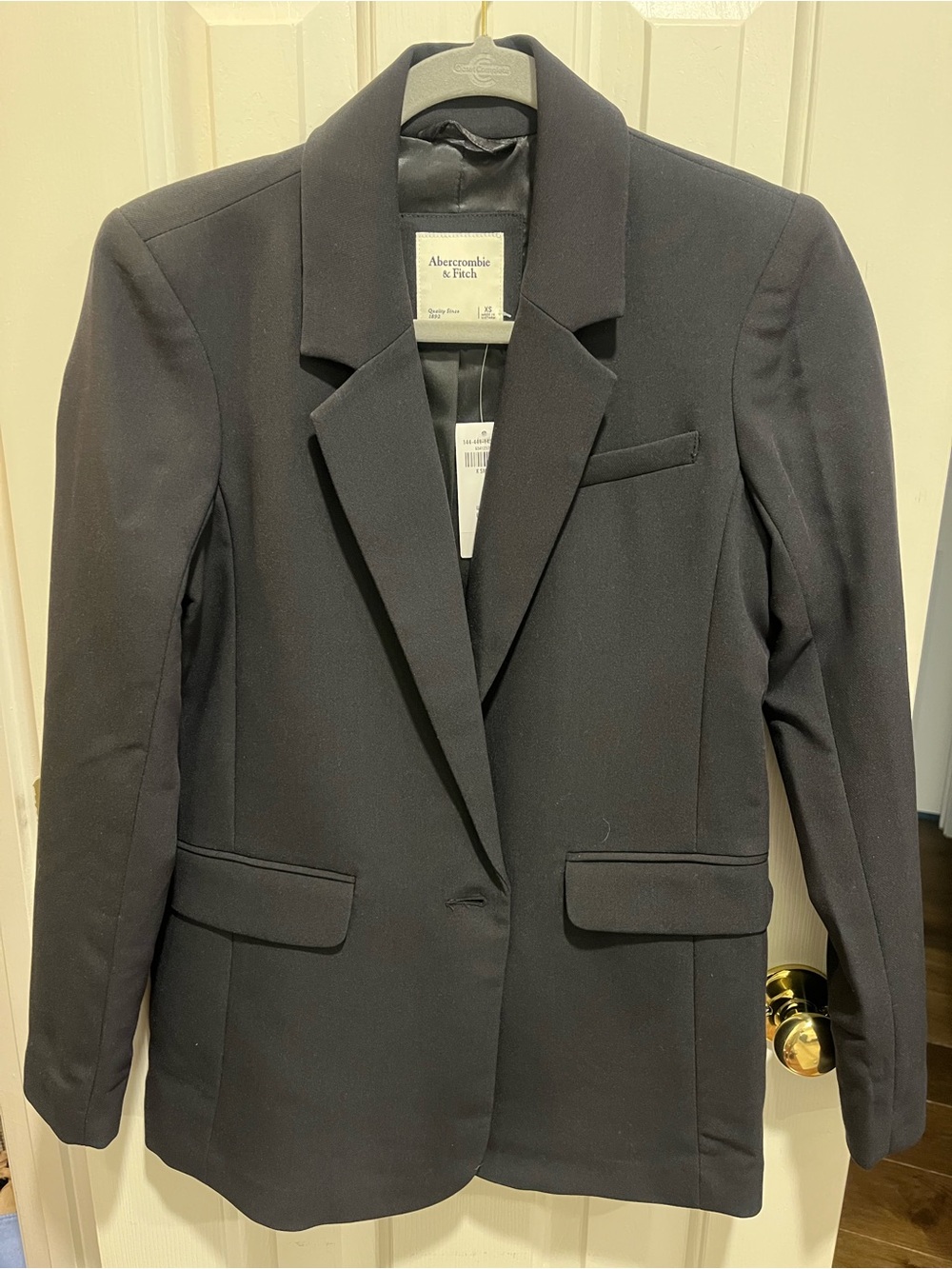 Abercrombie & Fitch Women's Black Single-Button Blazer